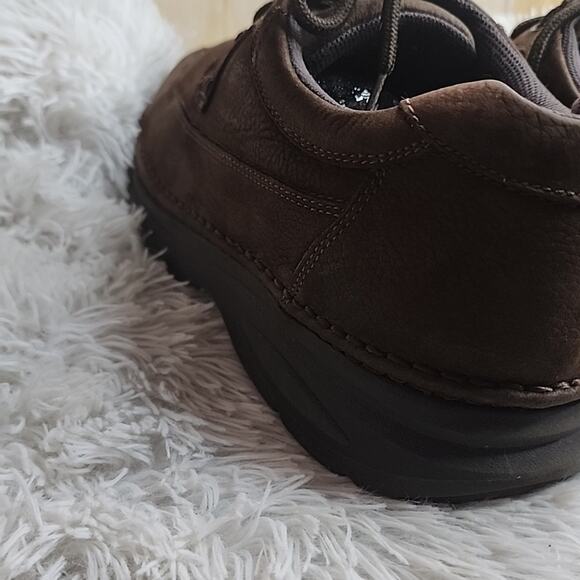 NUNN BUSH NUBUCK BROWN LEATHER LACE UPS MENS 13.0 IN VERY GOOD PREOWNED CONDITIO - Picture 10 of 16